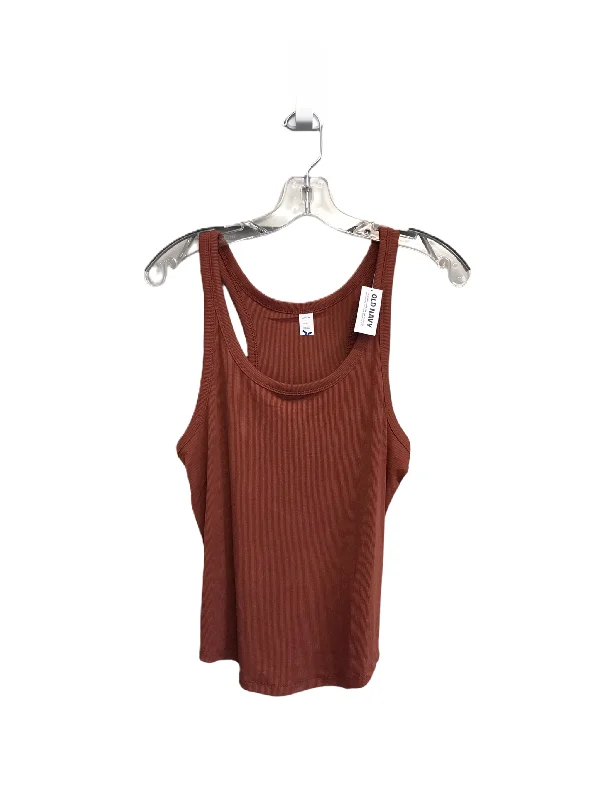 Price Reduction Brown Tank Top By Old Navy, Size: L