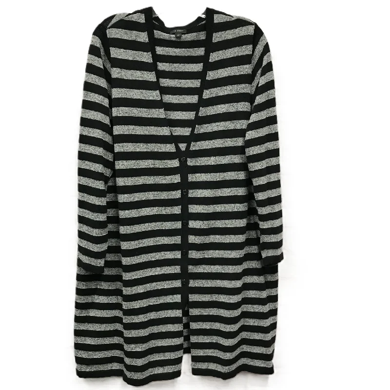 Blowout Sale Cardigan By J. Jill In Black & Grey, Size: Xl