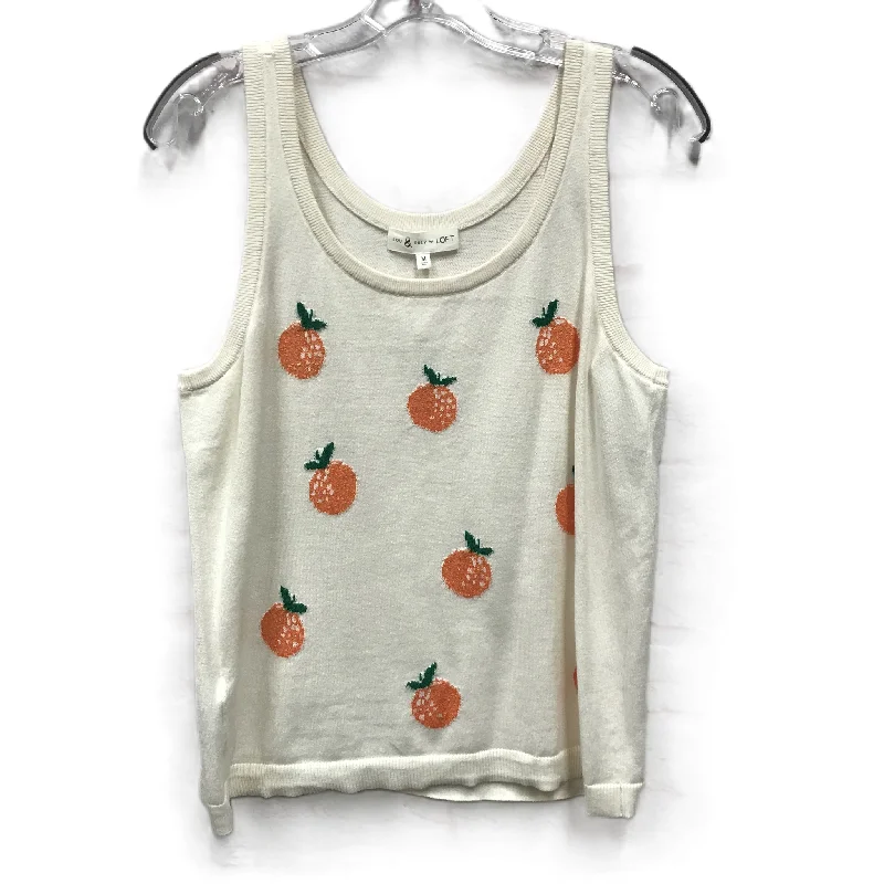 Best Deals Cream Top Sleeveless By Lou And Grey, Size: M