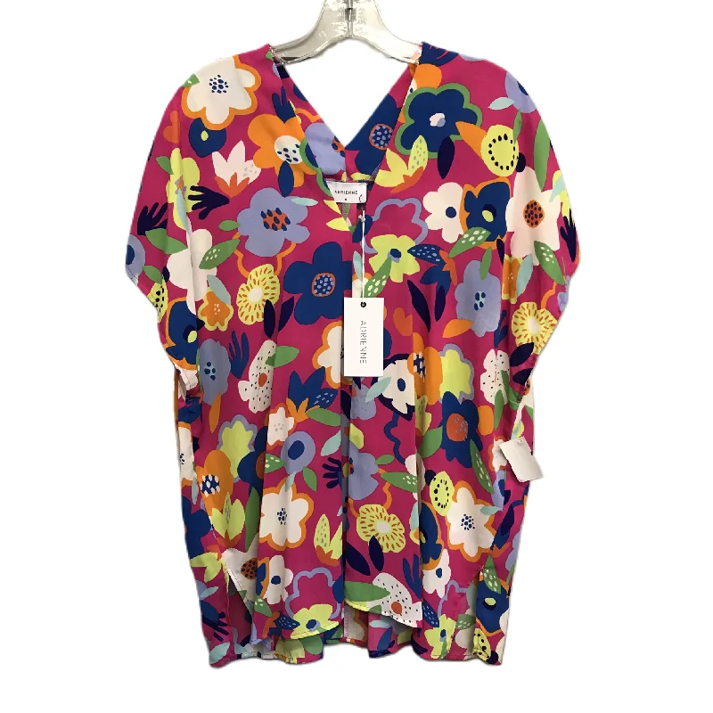 Buy More, Save More Floral Print Top Short Sleeve By Adrienne, Size: M