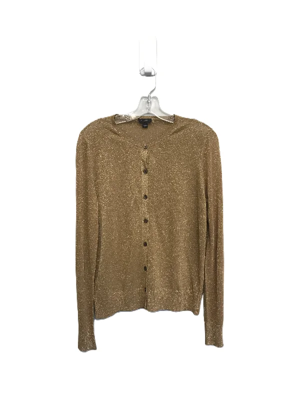 Exclusive Online Offer Gold Sweater Cardigan By Ann Taylor, Size: L