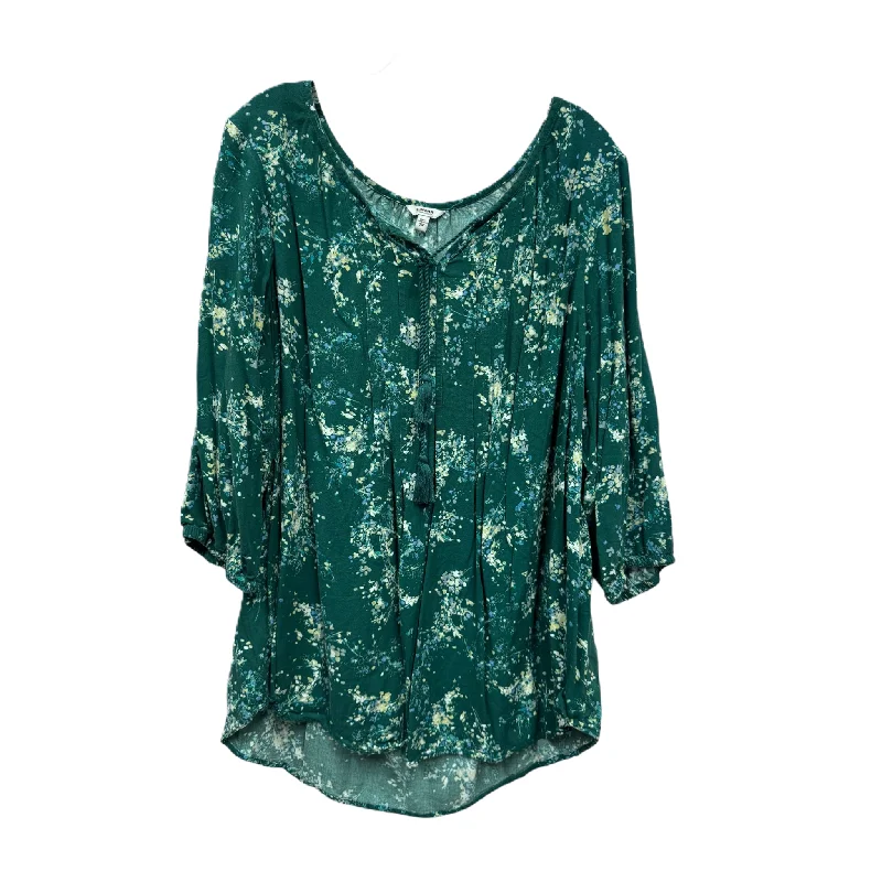 Unbeatable Prices Green Top Long Sleeve By Sonoma, Size: 2x