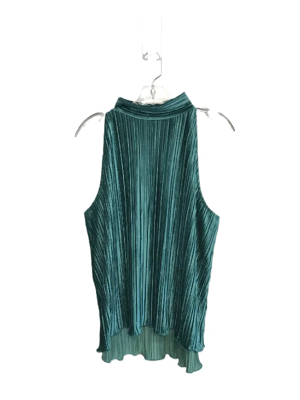 Price Fest Green Top Sleeveless By On 34th Size: 1x