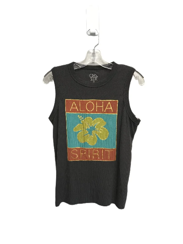 Seasonal Clearance Grey Tank Top By Anthropologie, Size: L