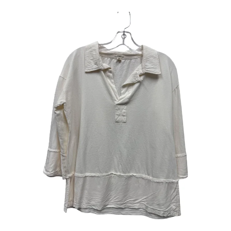 Limited Edition Ivory Top Long Sleeve By Tiny, Size: Xs