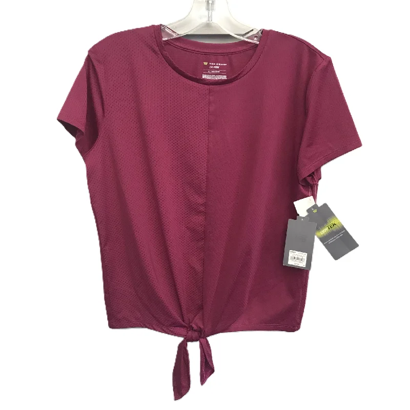 Flash Sale Purple Athletic Top Short Sleeve By Tek Gear, Size: M