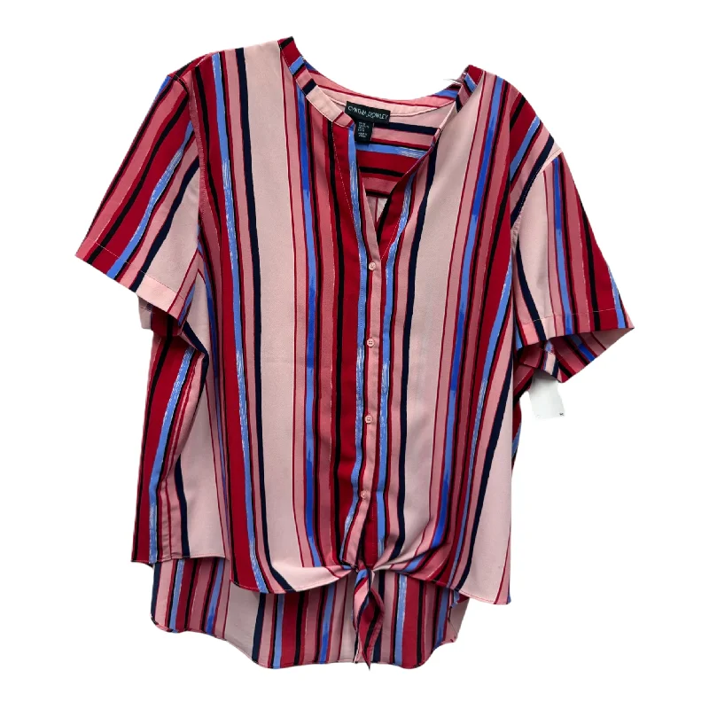 Year-End Clearance Red Top Short Sleeve By Cynthia Rowley, Size: Xl