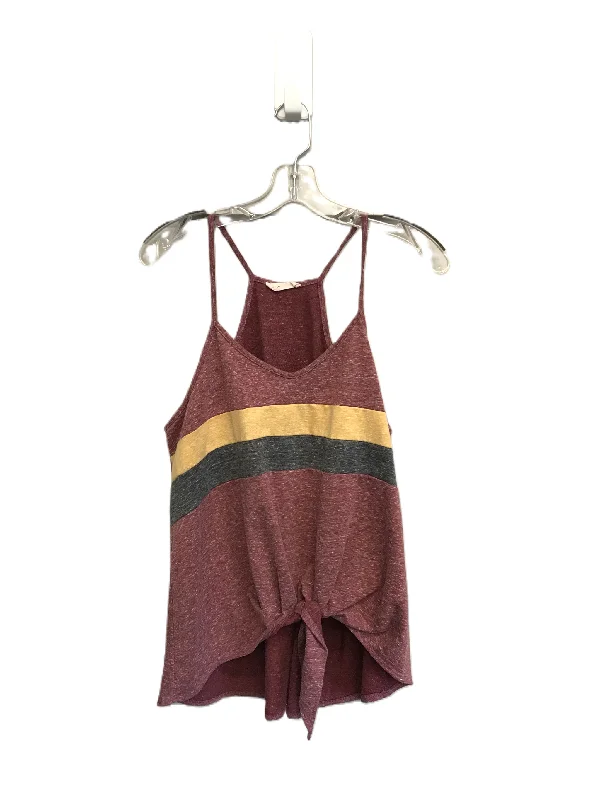Midnight Madness Red Top Sleeveless By Hopely Size: L