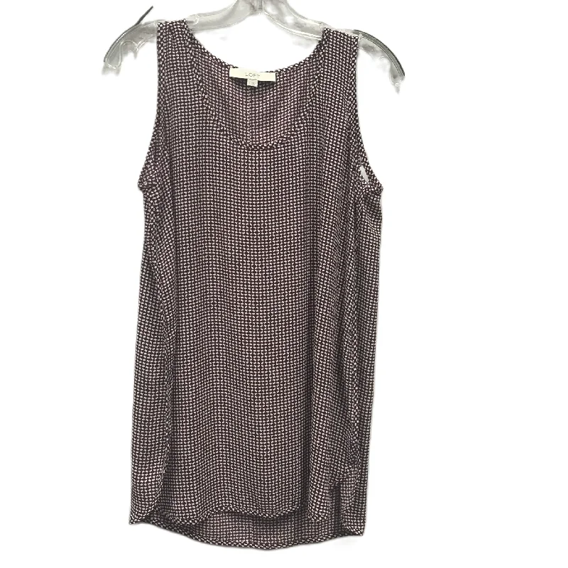 Limited Availability Red Top Sleeveless By Loft, Size: S