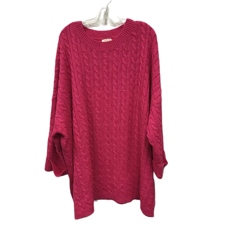 Exclusive Savings Sweater By Jodifl In Pink, Size: 3x