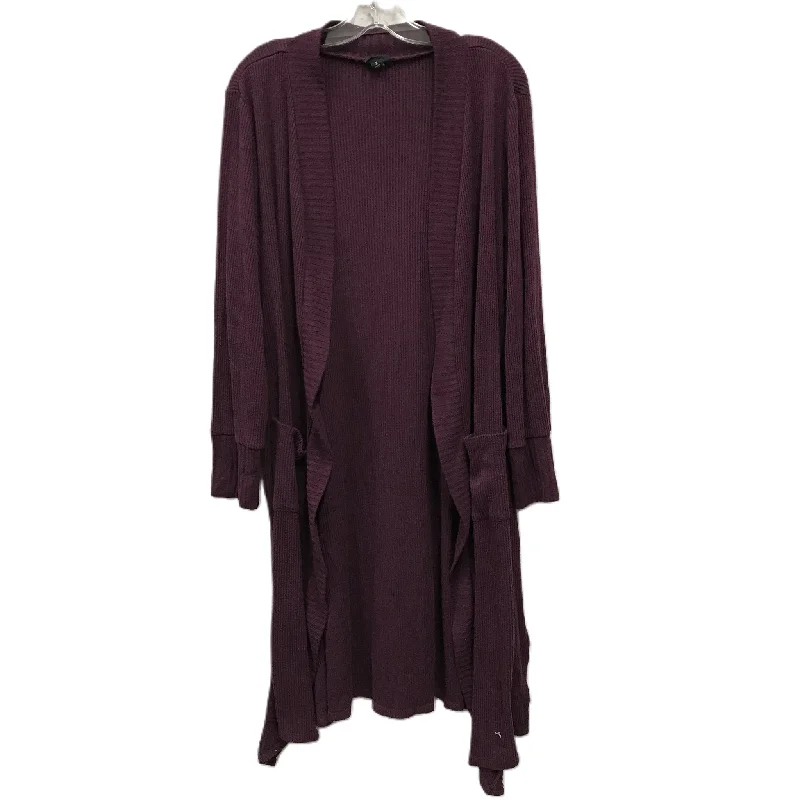 Lowest Price Sweater Cardigan By Torrid In Purple, Size: 2x