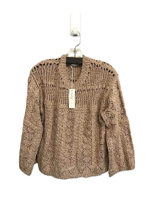 Amazing Deals Tan Sweater By BluIvy Size: L