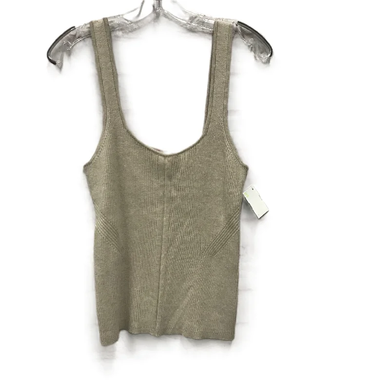 Exclusive Savings Tan Top Sleeveless By White House Black Market, Size: L