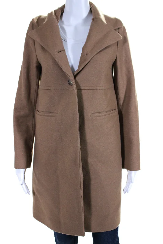 Tara Jarmon Womens Camel Coat Brown