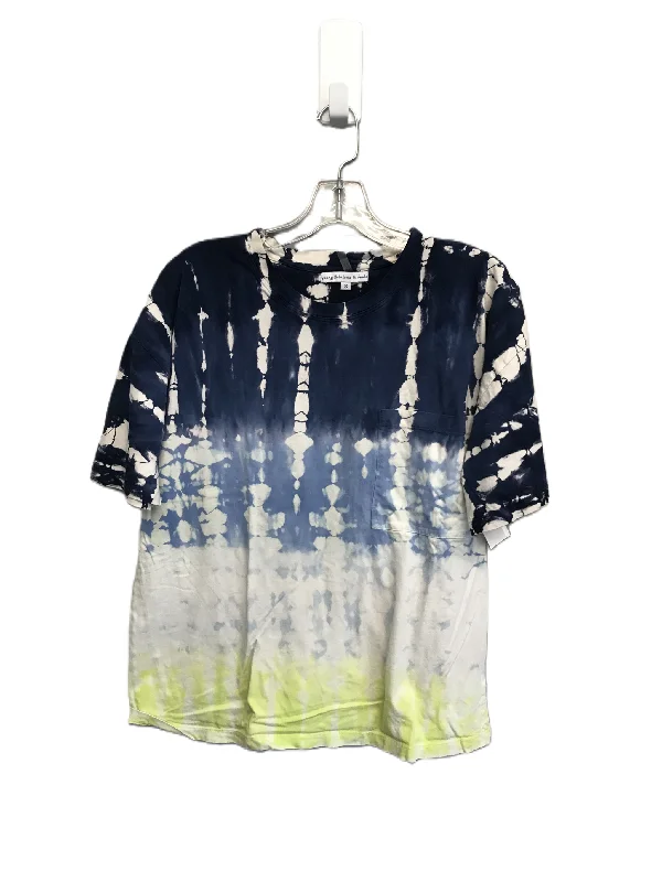 Steals and Deals Tie Dye Print Top Short Sleeve By Young Fabulous & Broke, Size: S