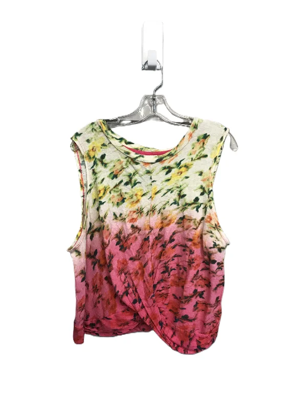 Special Price Tie Dye Print Top Sleeveless By Deletta, Size: L