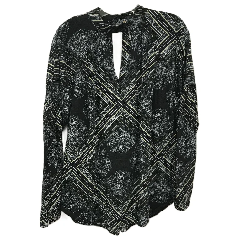 While Supplies Last Top Long Sleeve By Free People In Black, Size: M