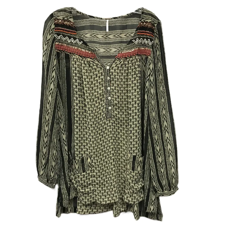 Markdowns Top Long Sleeve By Free People In Black, Size: Xs