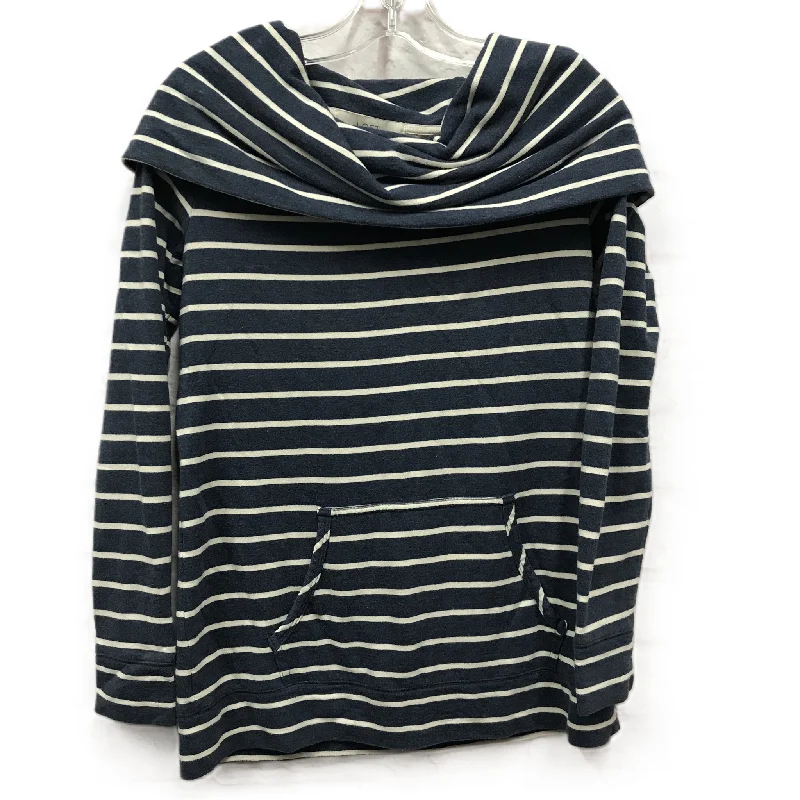 Customer Appreciation Sale Top Long Sleeve By Loft In Blue & White, Size: Xs