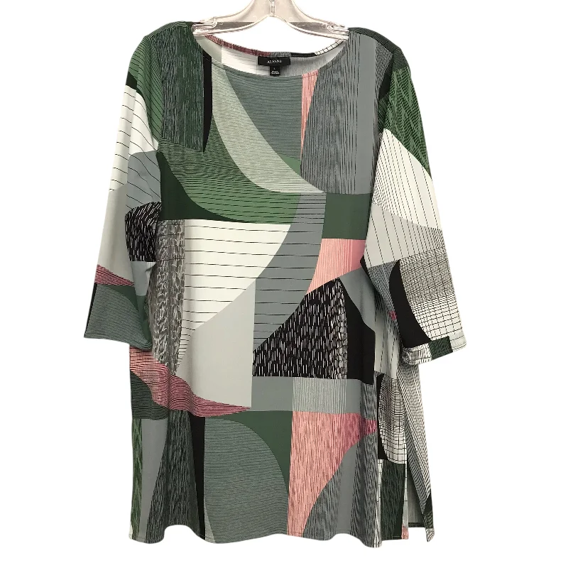 Top Ls By Alfani In Green, Size:L