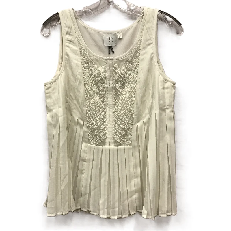 Don’t Miss Out Top Sleeveless By Hd In Paris In White, Size: L
