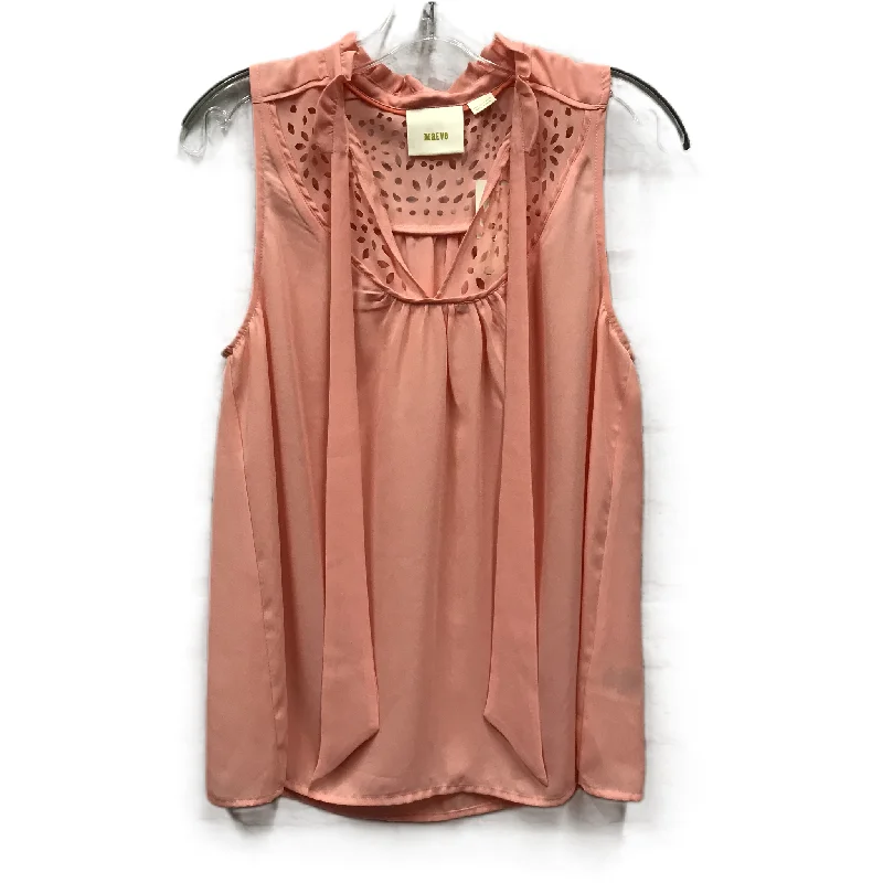 Members Only Top Sleeveless By Maeve In Peach, Size: M