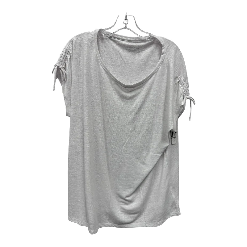 Year-End Sale White Top Short Sleeve By Talbots, Size: 2x