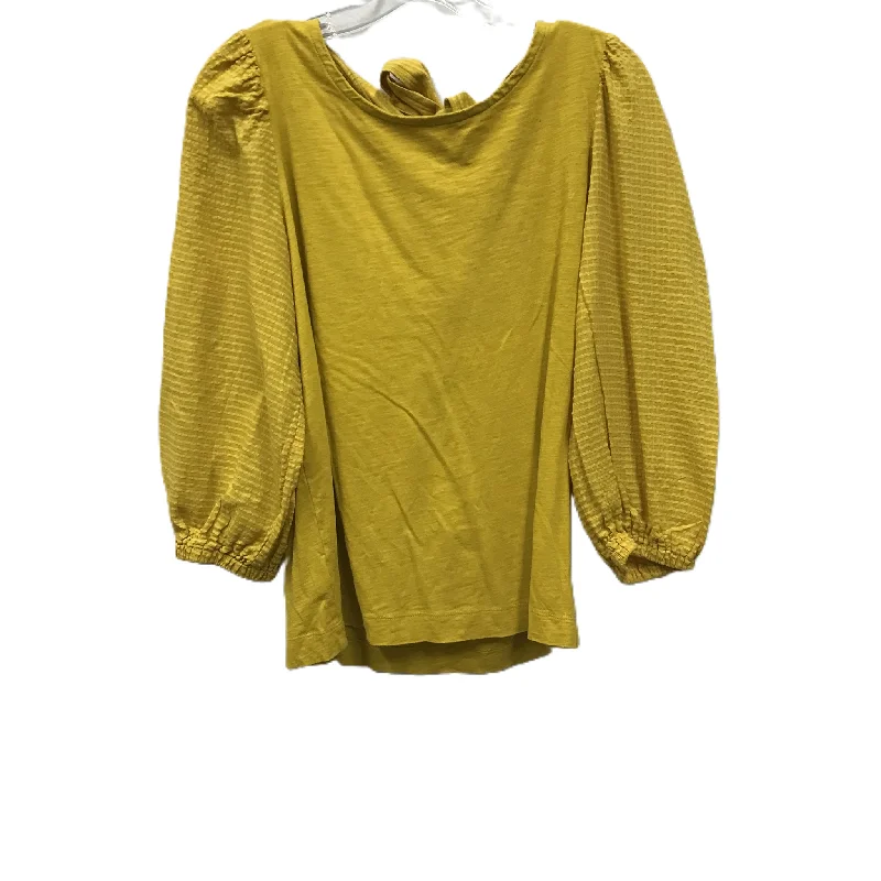 Huge Savings Yellow Top Long Sleeve By Loft, Size: M