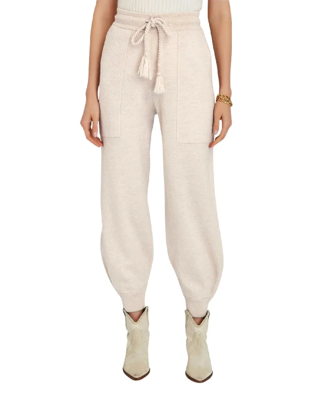 Super Deal Alfie Boiled Knit Wool Jogger In Ivory