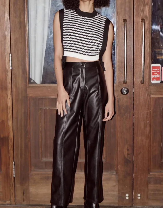 TIME-Limited Offer Anders Faux Leather Pant In Black