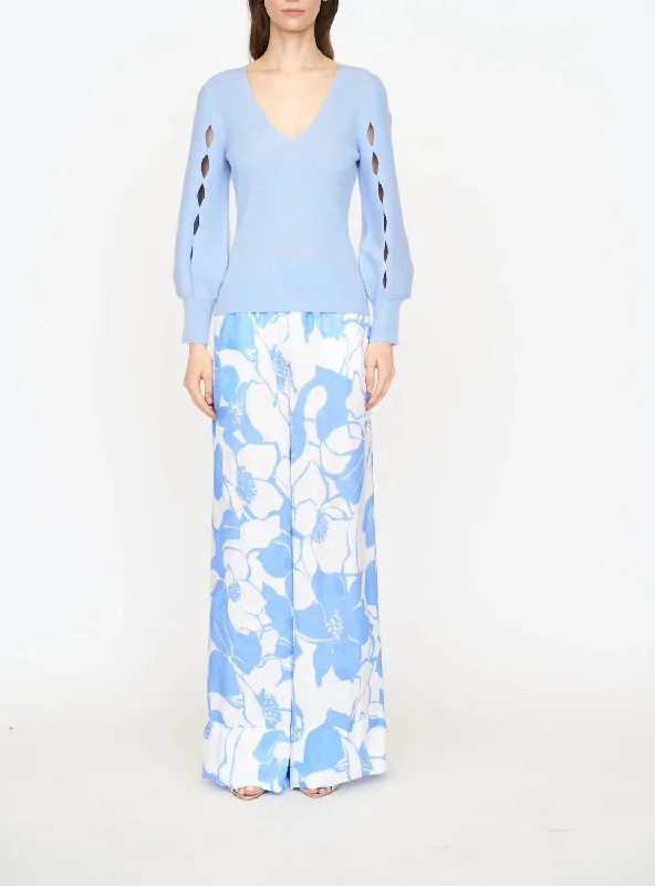Time-Limited Offer Chelsea Floral Jade Pant In Blue