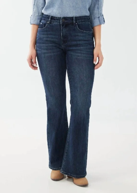 Don’t Miss Out Christina Flare Leg In Dark Wash