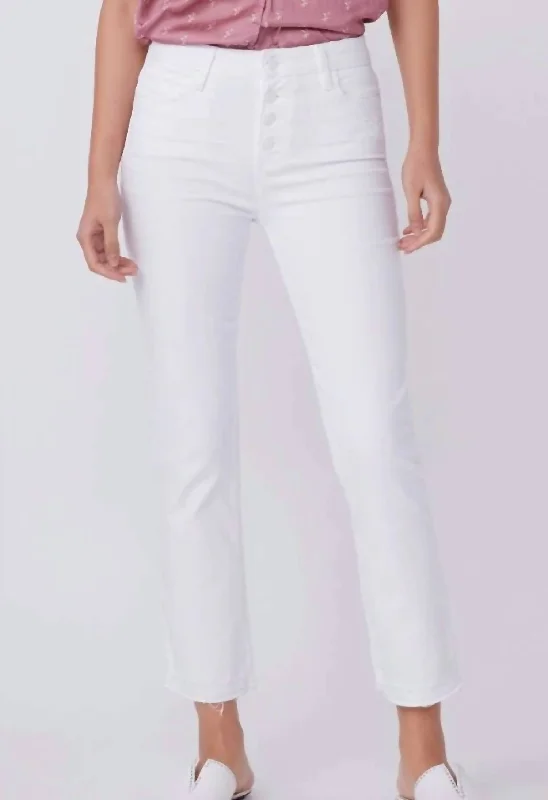 Price Cut Cindy Crop Jeans In Cool White