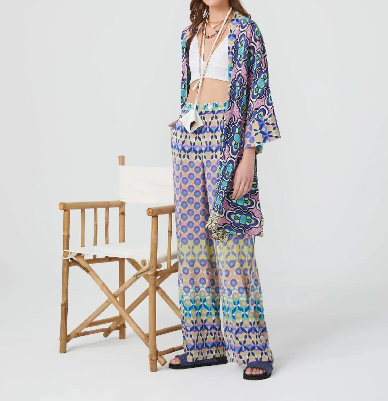 Final Markdown Circle Trousers In Maiolica Print
