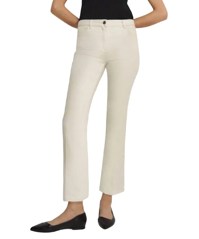Massive Deals Dyed Denim 5-Pocket Flare Jean In Ecru