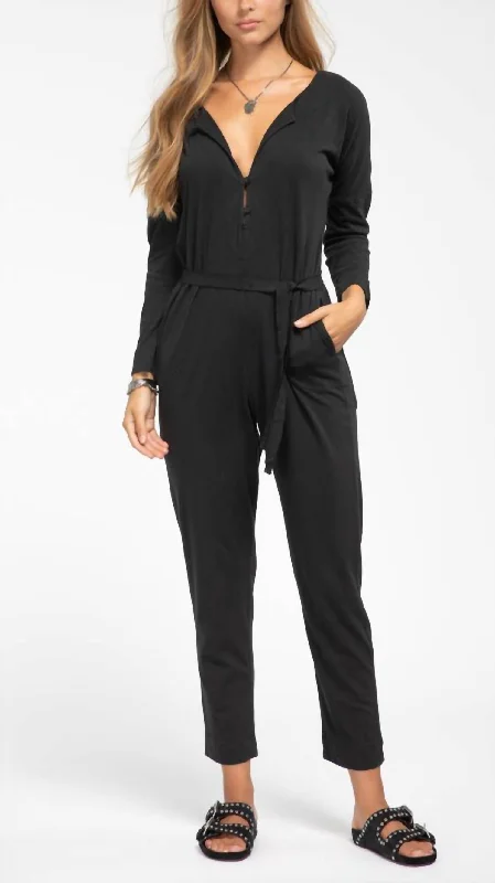 Limited Availability Flight Suit In Black