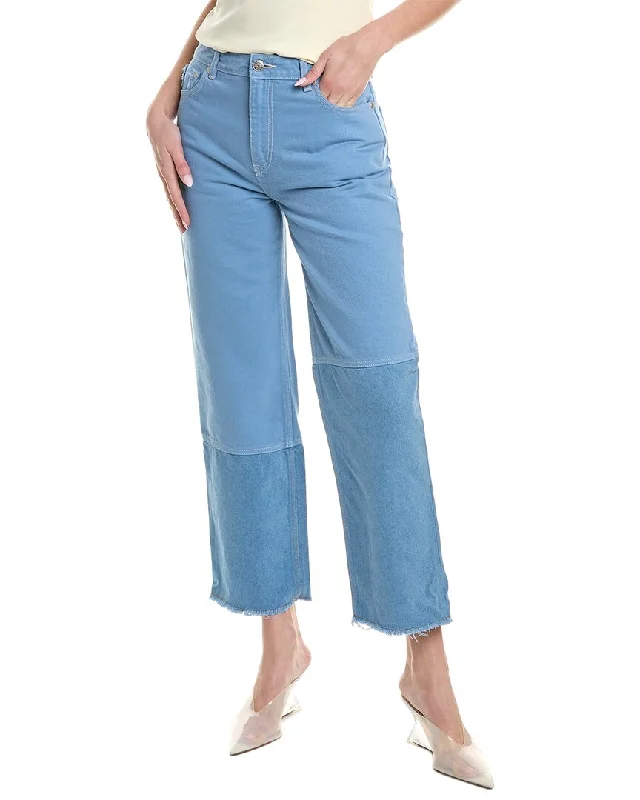 Daily Specials GANNI Reworked Forever Blue High Waisted Crop Jean