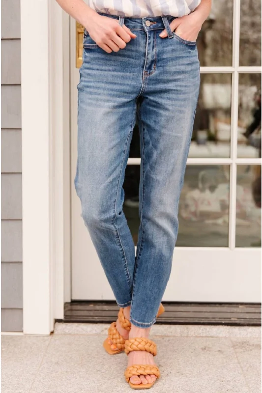 Value Deals High Waist Slim Fit Jean In Medium Wash