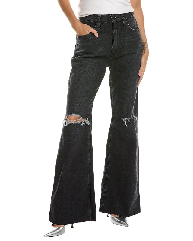 Fantastic Offers HUDSON Jeans Jodie Faded Noir High-Rise Flare Jean