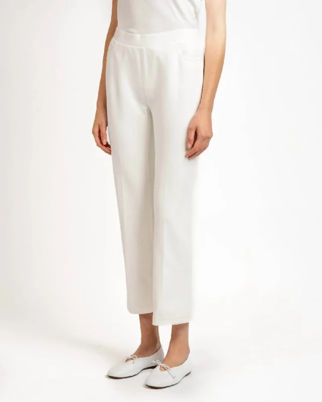 Value Deals Knit Pique Pant In White
