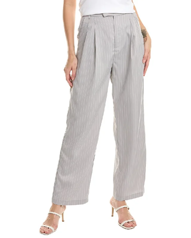 Buy Now LUXE ALWAYS Pinstripe Pleated Pant