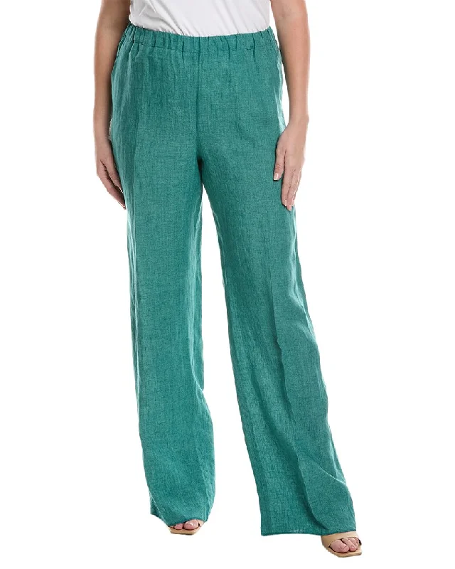 Online Only Marina Rinaldi Plus Roccia Linen Trouser