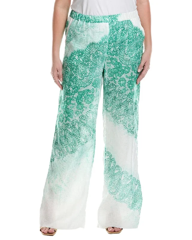 Price Cut Marina Rinaldi Plus Romanzo Linen Trouser