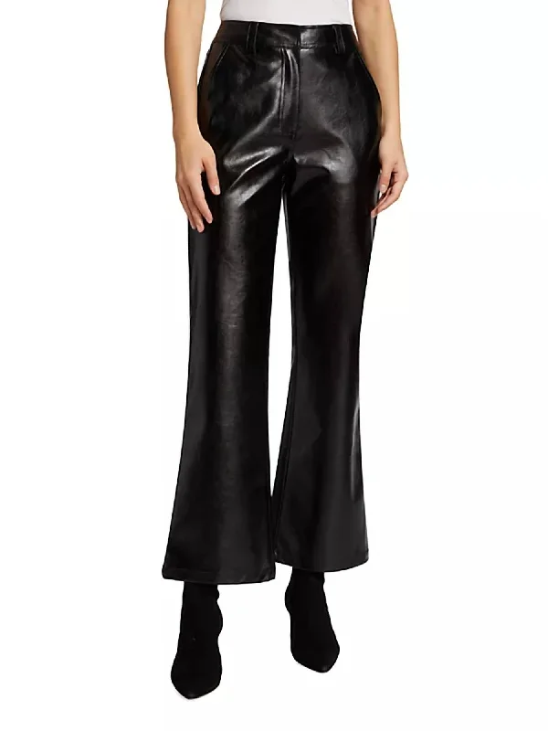 Instant Discount Melbrooke Faux Leather Trousers In Black