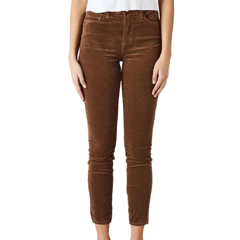 Special Discount Monique Velvet Jean In Truffle