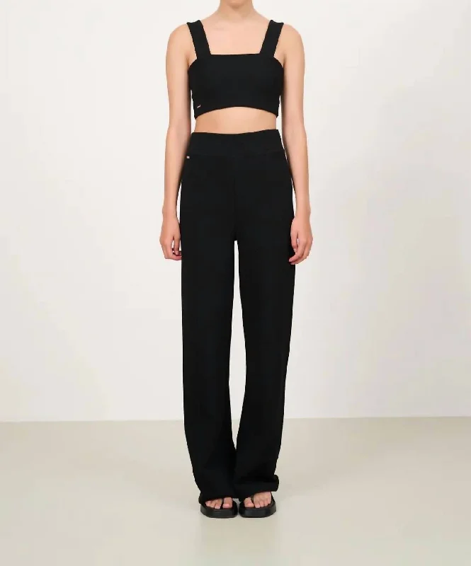 Savings Bonanza Moon Classic Flared Pants In Black
