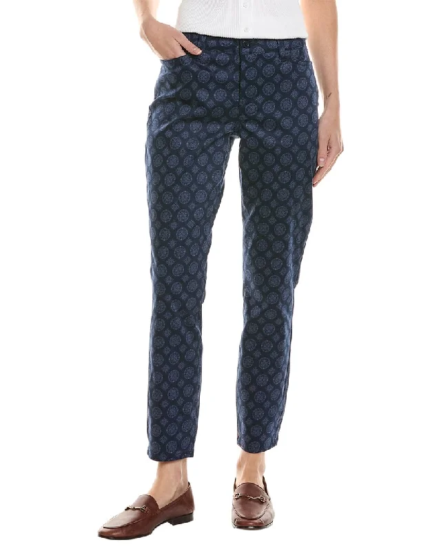 Great Deals NYDJ Clarissa Pendant Print Navy Ankle Jean