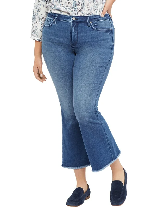 Special Offer NYDJ Plus Ava Foundry Flare Fray Jean