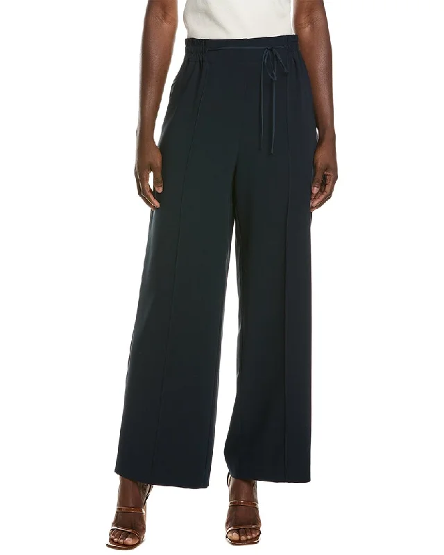 Extra Savings Oscar de la Renta Tie-Waist Detail Silk-Blend Pant
