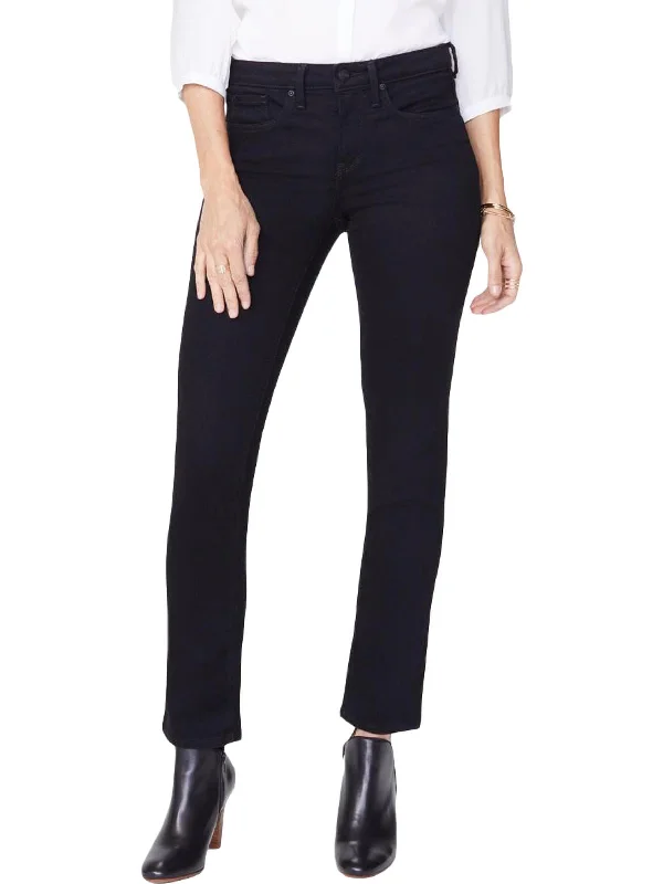 Act Now Petites Sheri Womens Ankle 5 Pocket Slim Jeans